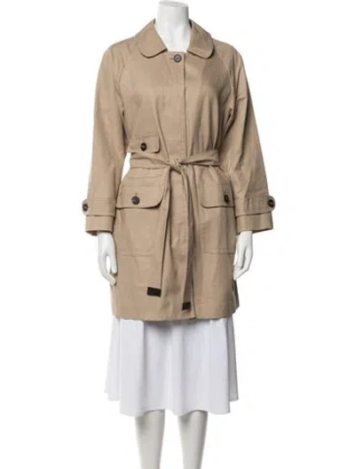 Pre-owned S Max Mara Trench Coat In Neutrals