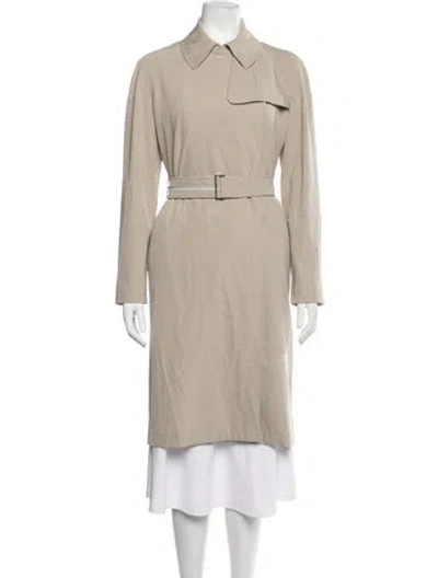Pre-owned S Max Mara Trench Coat In Neutrals