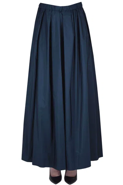 's Max Mara Tripoli Taffetà Skirt In Navy Blue