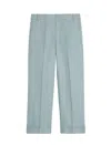 's Max Mara Salix Linen Straight Pants In Clear Blue