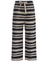's Max Mara Striped Cotton Poplin Wide-leg Pants