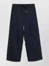 S Max Mara Trousers Straight Leg Elasticated Waistband In Blue