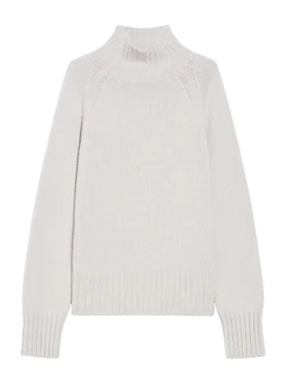 S Max Mara Turtleneck In Wool And Cashmere In Beige