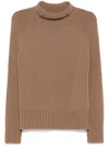 S Max Mara Turtleneck Sweater In 002 Beige