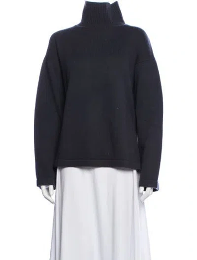 Pre-owned S Max Mara Turtleneck Sweater In Blue