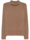 S Max Mara Turtleneck Sweater In Brown