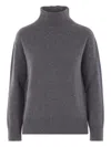 S Max Mara Turtleneck Sweater In Gray