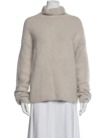 Pre-owned S Max Mara Turtleneck Sweater In Grey