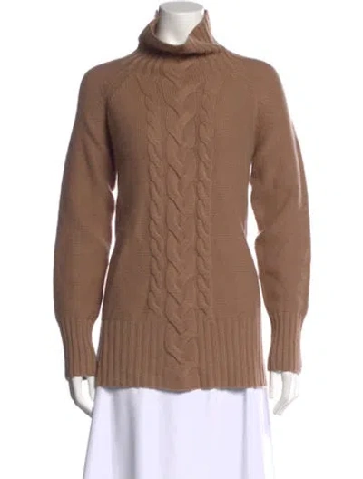 Pre-owned S Max Mara Turtleneck Sweater In Neutrals
