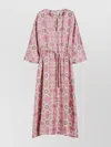 S Max Mara Fulvia Printed Silk Maxi Dress