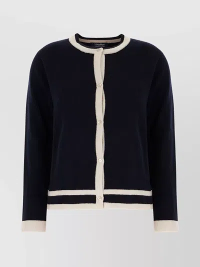 's Max Mara Two-tone Wool Blend Cardigan