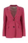 's Max Mara Tyrian Purple Linen Sofia Blazer