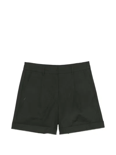's Max Mara Ubino Pleated-front Cuffed-hem Shorts In Green