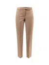 S Max Mara Umanita Cotton Blend Trousers In Brown