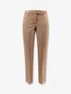 S Max Mara Umanita Cotton Blend Trousers In Brown