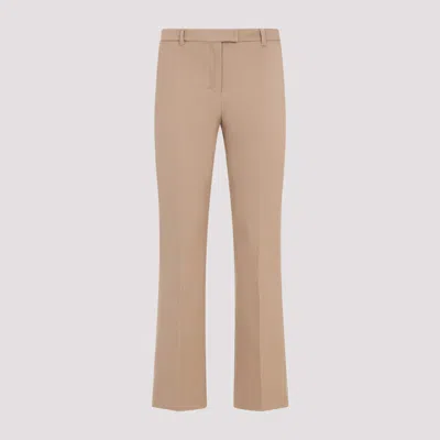 S Max Mara Umanita Mid-rise Cropped Pants In Beige