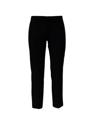 's Max Mara Umanita Pressed-crease Slim-fit Trousers In Black
