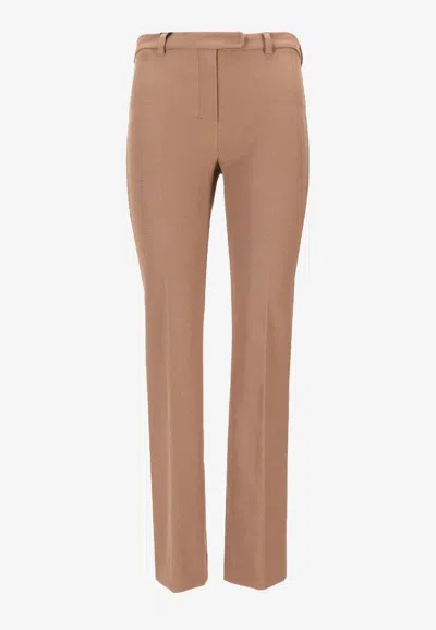 's Max Mara Umanita Straight-leg Tailored Pants In Brown