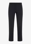 S Max Mara Fatina Cropped Flared Pants In Blue