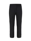 's Max Mara Fluid Fabric Trousers In Black
