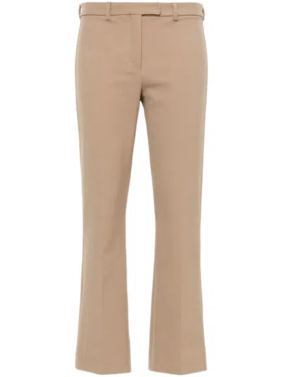S Max Mara Umanita Mid-rise Cropped Pants In Beige