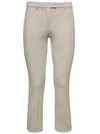 's Max Mara Trousers With Back Welt Pockets And Belt Loops In White