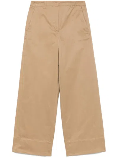 S Max Mara Unico Trousers In Neutrals