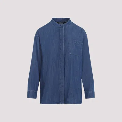 S Max Mara Max Mara's Denim Shirt In Blue