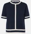 S Max Mara Usuale Wool And Cashmere Top In Blue