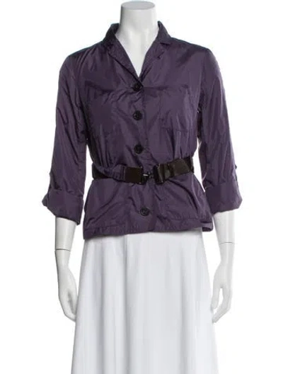 Pre-owned S Max Mara Utility Jacket In Purple