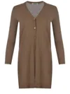 S Max Mara V-neck Button-up Cardigan In Beige