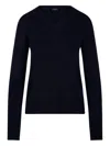 S Max Mara V-neck Sweater In Black