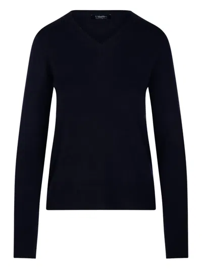 S Max Mara V-neck Sweater In Black