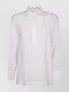 's Max Mara White Polo Shirt In Linen Canvas
