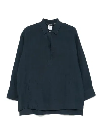 S Max Mara Varese Polo Top In Blue