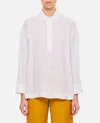 's Max Mara Linen Canvas Shirt In White