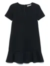 S Max Mara Veloce Jersey Minidress In Black