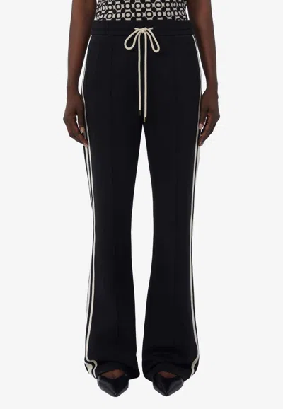 S Max Mara Vento Side Stripe Track Pants In Black