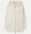 S Max Mara Verbano Cotton Jersey Zip-up Sweater