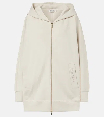 S Max Mara Verbano Cotton Jersey Zip-up Sweater