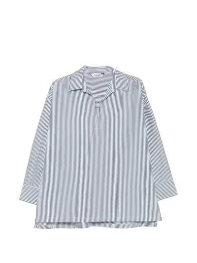 S MAX MARA VERTICAL-STRIPE LONG-SLEEVE SHIRT