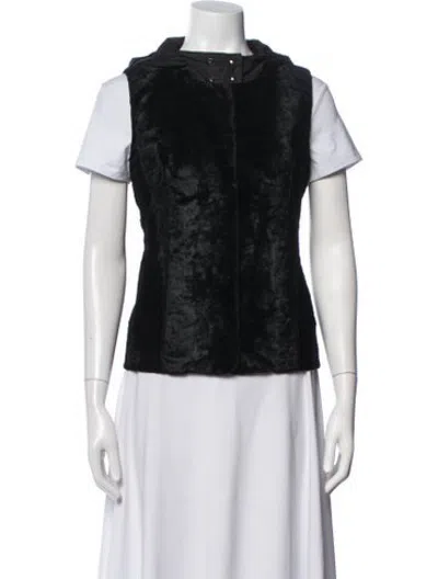 Pre-owned S Max Mara Vest In Black