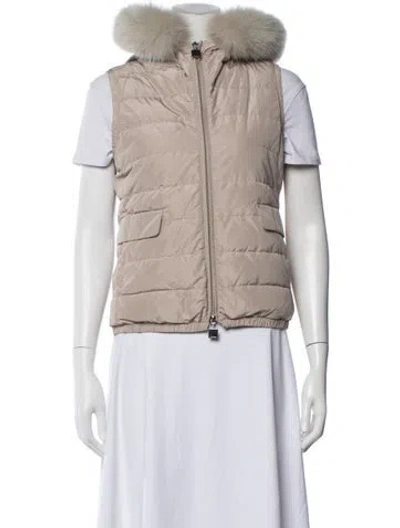 Pre-owned S Max Mara Vest In Neutrals