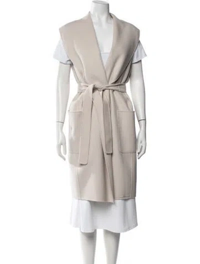 Pre-owned S Max Mara Vest In Neutrals