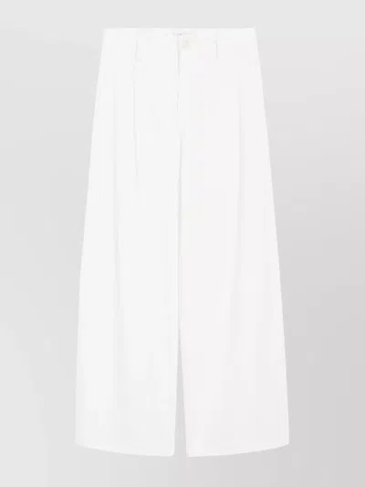 's Max Mara Vincent High-waisted Wide-leg Trousers In White
