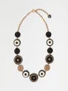 S Max Mara Womens  Adjustable Brand-plaque Woven Necklac