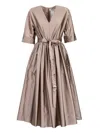 's Max Mara Viola Satin Midi Dress In Gold