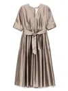 's Max Mara Viola Satin Midi Dress In Brown