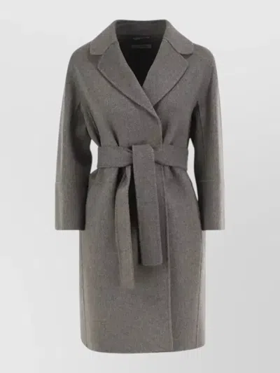 S Max Mara Virgin Wool Belted Short Coat