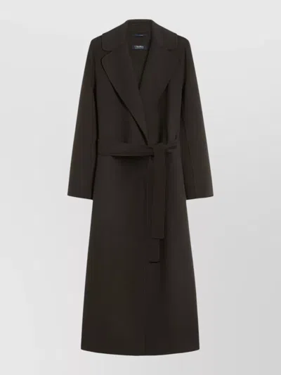 S Max Mara Virgin Wool Belted Single-breasted Coat
